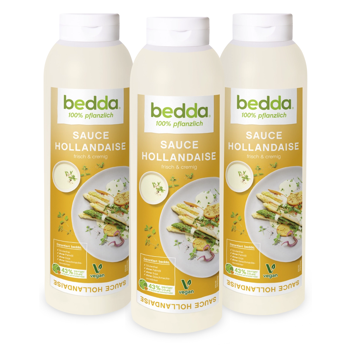 Sauce Hollandaise 'bedda' vegan (3er Vorteilspack) 