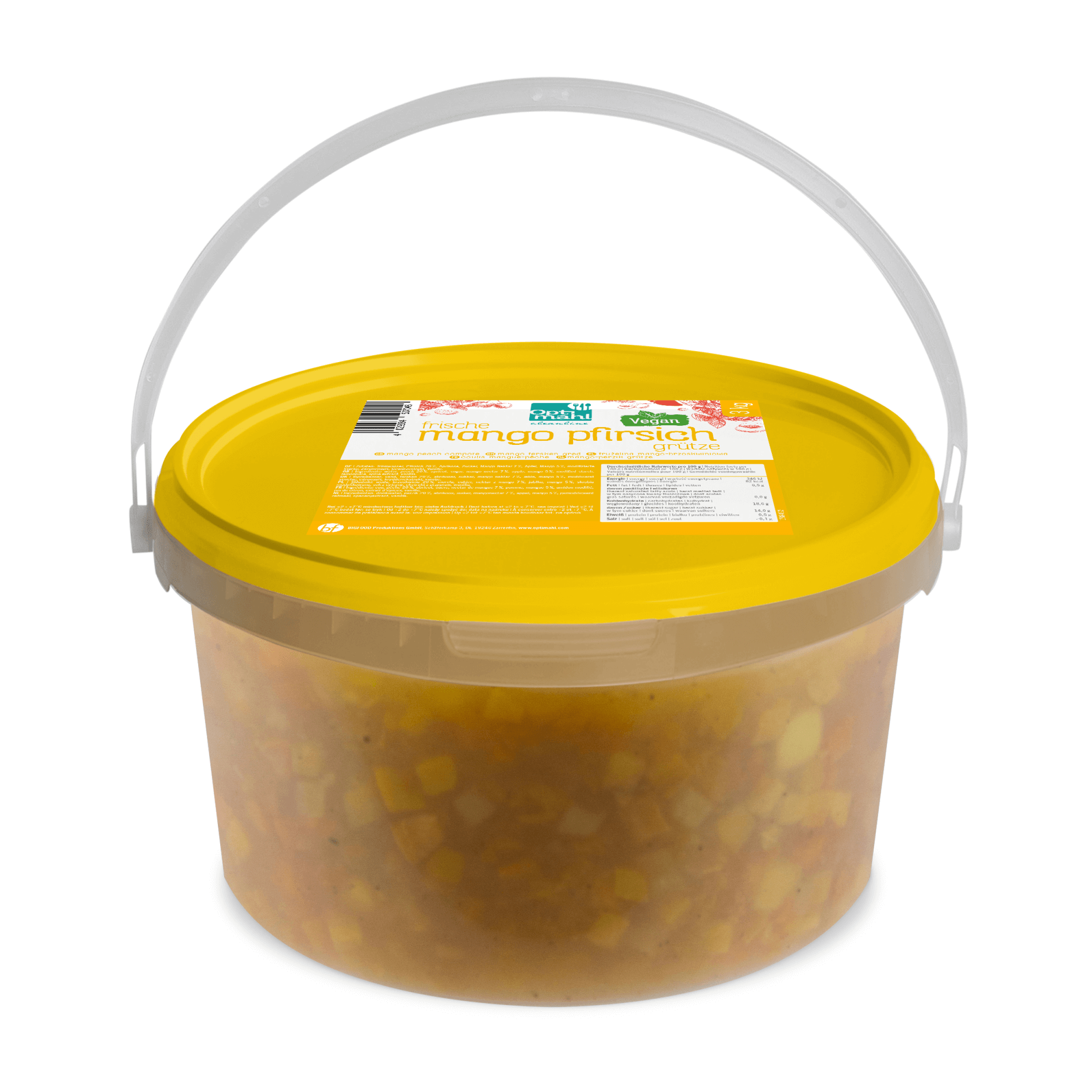 Gelbe Grütze 'Mango-Pfirsich'