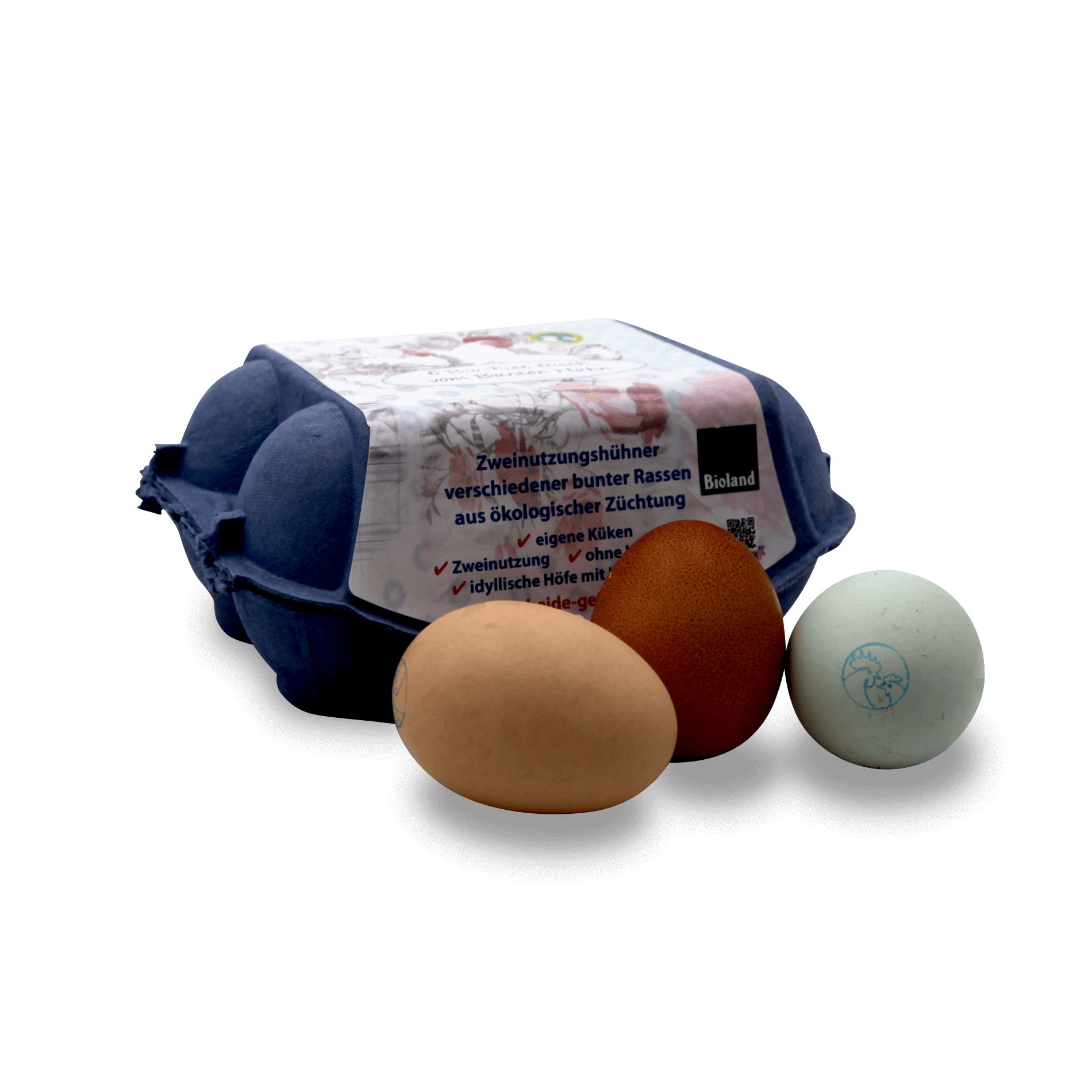 Bio Eier 'bunt'