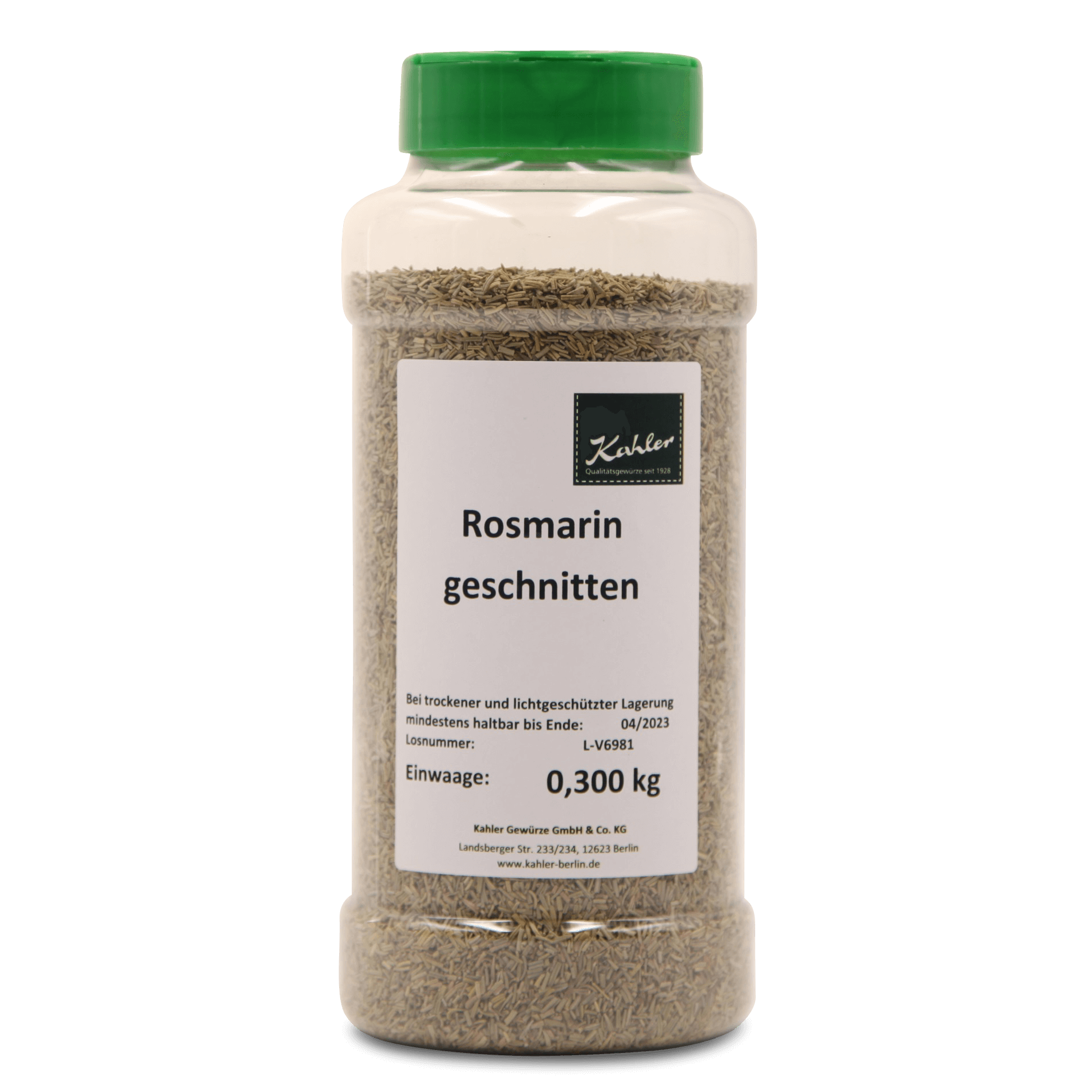 Rosmarin 'getrocknet und geschnitten'